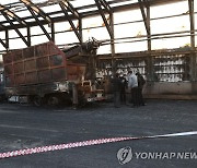 과천 제2경인고속도로 화재…불에 탄 차량