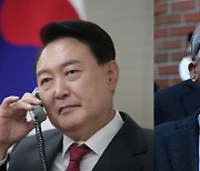 尹과 통화한 MB "기도하겠다"...권성동, 허리숙여 인사