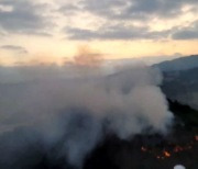 경산 남천면 삼성리 산불, 진화대원 80여명 투입