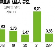 자금경색에···M&A 38% '뚝'