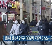 올해 울산 인구 606명 자연 감소…84개월째 탈울산