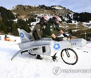 SWITZERLAND MOUNTAINBIKE SNOW RACE