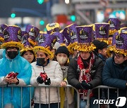 새해 맞이하는 美 뉴욕 타임스퀘어