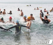 겨울바다서 새해 맞이