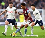 ‘마스크 던진 손흥민’ 토트넘, 빌라와 전반 조용한 0-0