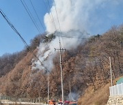 예천 용궁면 야산 불…임야 0.2㏊ 태워