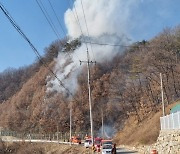 경북 예천 야산 산불…0.2㏊ 피해