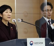 2023년 업무계획 핵심 추진과제 브리핑하는 한화진 장관