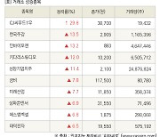 [fnRASSI]장마감, 거래소 상승 종목(CJ씨푸드1우 29.8% ↑)