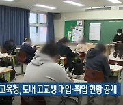 강원교육청, 도내 고교생 대입·취업 현황 공개