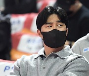 김하성 ‘KBL 직관 온 메이저리거’ [MK포토]