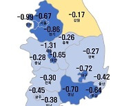 "서울 아파트값 다시 꿈틀꿈틀?"  9개월 만에 하락 진정세