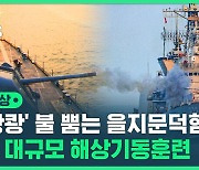 [영상] "싸우면 박살 낸다!" 사격 명령에 불 뿜는 을지문덕함…전 해역 해상기동훈련 4년 만에 공개