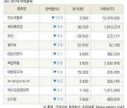 [fnRASSI]장마감, 코스닥 하락 종목(미스터블루 -10.9% ↓)