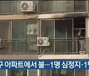 울산 남구 아파트에서 불…1명 심정지·1명 부상