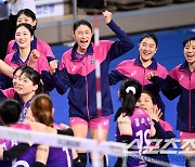 [포토] 환호하는 김연경, 우리가 이겼다!