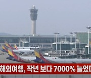 (영상)설 연휴 해외여행, 작년 보다 7000% 늘었다