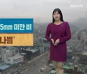 [날씨] 강원 오늘 밤부터 새벽까지 ‘5mm 비’…미세먼지 ‘나쁨’