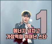 '찬또배기' 이찬원, 에너지 넘치고 가창력이 뛰어난 스타 투표 1위