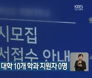 정시 모집, 경북 대학 10개 학과 지원자 0명