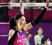 기뻐하는 김연경