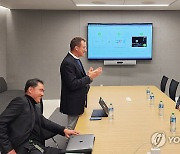 엔비디아 본사 방문한 함영주 회장