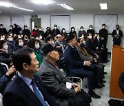 김기현, 중랑(을) 찾아 당원들에게 지지 호소