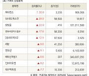 [fnRASSI]장마감, 거래소 상승 종목(메타랩스 30.0% ↑)