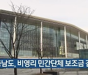 충남도, 비영리 민간단체 보조금 감사