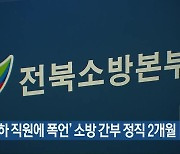 ‘부하 직원에 폭언’ 소방 간부 정직 2개월