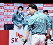 [ST포토] 강동궁, 끝까지 흔들림 없는 당구 '헐크'