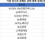 코스피 기관 순매도 1위 'KODEX 200선물인버스2X'