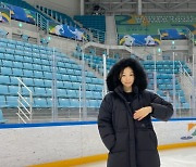 ‘고우림♥︎’ 김연아, 아이스링크 위 등장한 퀸..꽁꽁 싸매도 예뻐 [★SHOT!]