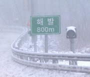 강원 · 경북 산지 등 대설주의보…도로 통제 · 국립공원 탐방제한