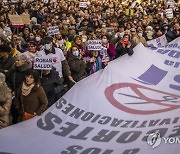 Spain Health Workers Protest