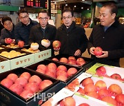 [포토] 설 성수품 물가 점검하는 이성희 농협회장