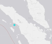 인도네시아 수마트라 인근 해저서 규모 6.0 지진 발생(상보)