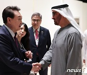 악수하는 한·UAE 정상