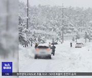 강원 영동 60cm 폭설‥도로 곳곳 통제