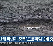 지난해 하반기 충북 ‘도로파임’ 2배 증가