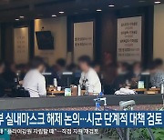 정부 실내마스크 해제 논의…시군 단계적 대책 검토