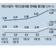 자영업·가계신용 대출 연체율 심상찮다