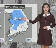 [날씨] 밤사이 중부 눈·비…내일 낮부터 다시 추워져