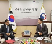 박민식 국가보훈처장, 주한인도대사 접견