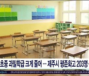 초중 과밀학급 크게 줄어...제주시 평준화고 203명  증원