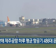 지난해 제주공항 하루 평균 항공기 486대 운항