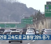 설 연휴 대구·경북 고속도로 교통량 39% 증가