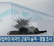 공장서 작업하던 외국인 근로자 숨져…경찰 조사