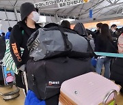 하재숙, 설 여행에 꽉 찬 공항…"맏며느리 다녀올게요 감사합니다"