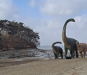 서해바다 백사장에 나타난 공룡, 누구냐 넌?